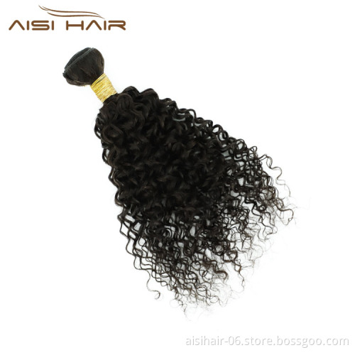 Aisi Hair Wholesale Cheap Vendor Top Quality Natural Black Water Wave 100%  Brazilian Human Hair Weave Bundles